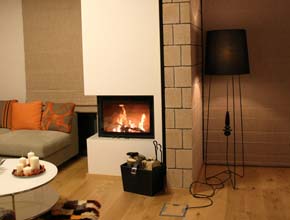 the slow combustion energy saving fireplace with hidden air vents